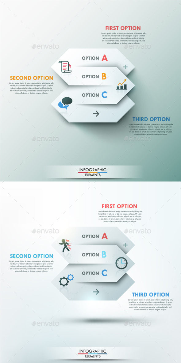Modern Infographic Options Banner 2 Items Modern Infographic Options Banner 2 Items