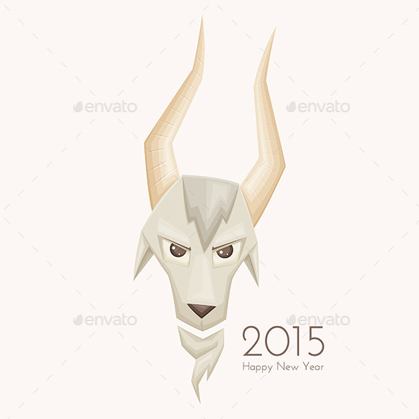 GraphicRiver Goat with Straight Horns 9649521 GraphicRiver Goat with Straight Horns 9649521