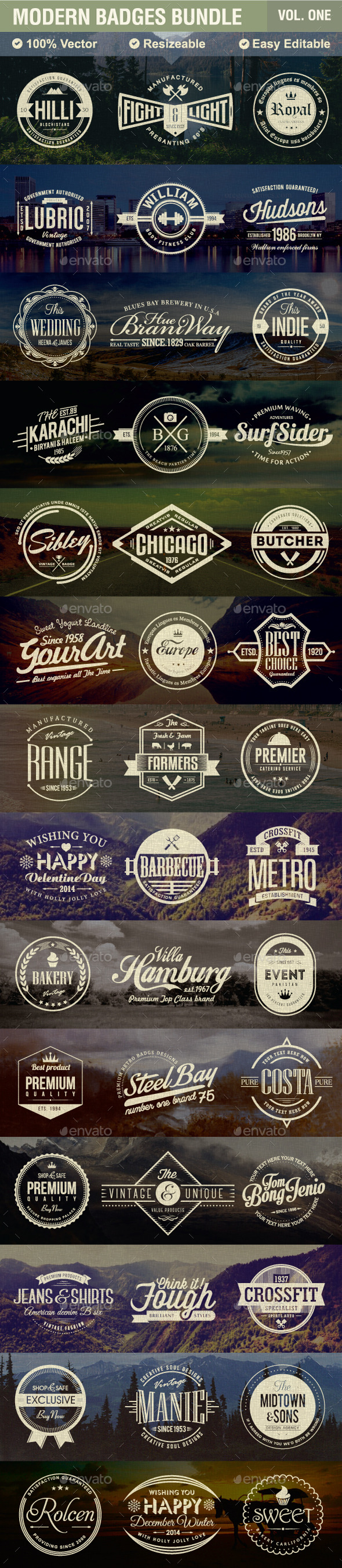 GraphicRiver Modern Badges Bundle 9716265 GraphicRiver Modern Badges Bundle 9716265