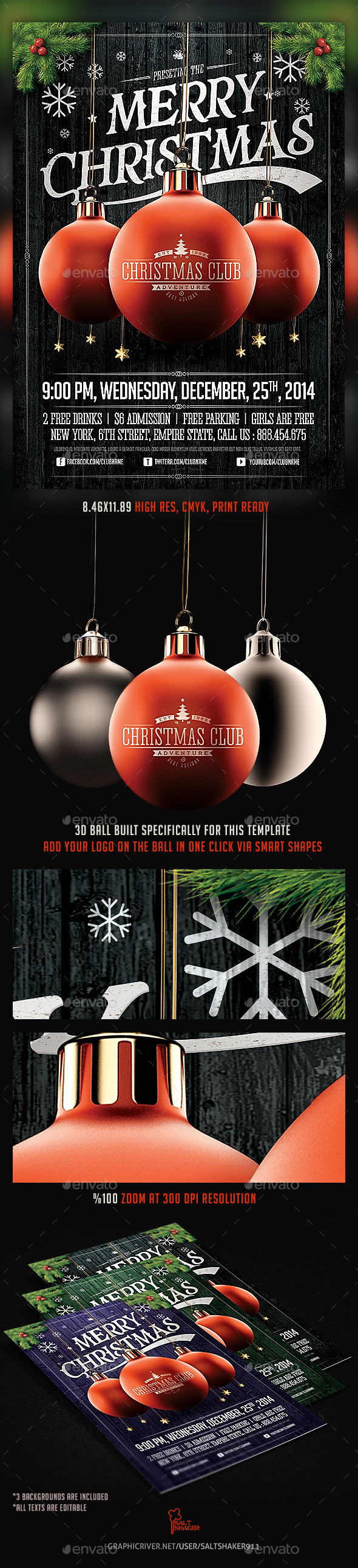 GraphicRiver Christmas Party Flyer Template v.2 9716574 GraphicRiver Christmas Party Flyer Template v.2 9716574