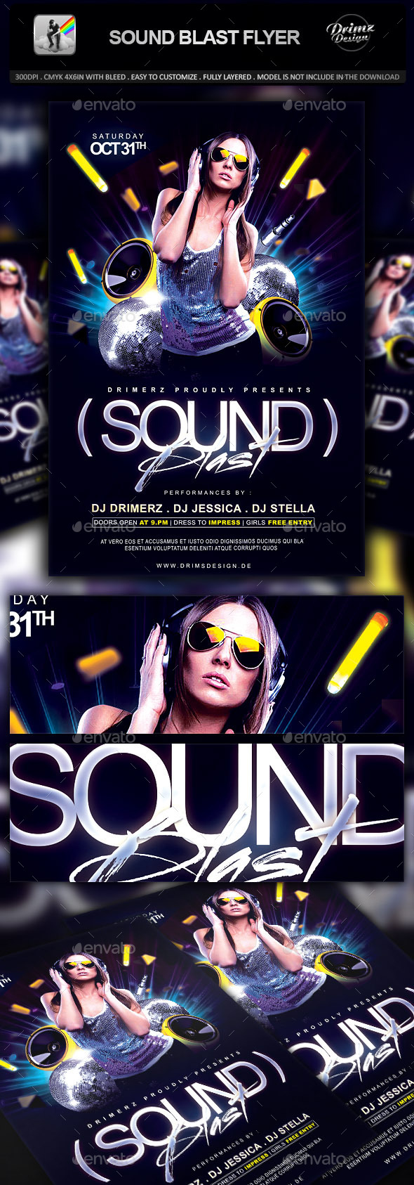 GraphicRiver Sound Blast Flyer 9717553 GraphicRiver Sound Blast Flyer 9717553