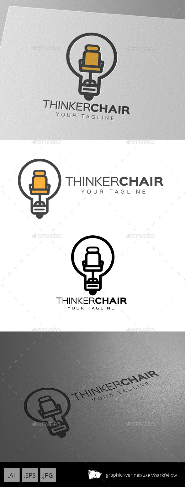 GraphicRiver Smart Thinker Chair Logo 9717584 GraphicRiver Smart Thinker Chair Logo 9717584