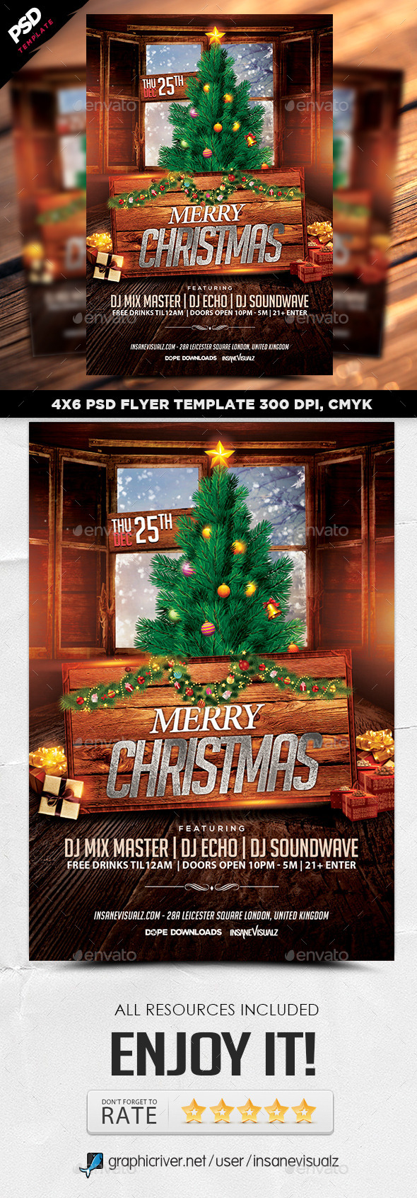 GraphicRiver Merry Christmas Flyer Template 9717678 GraphicRiver Merry Christmas Flyer Template 9717678