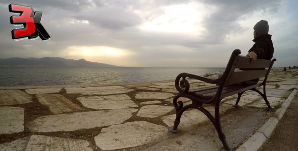 VideoHive Man on a Seat near the Sea 1 9718843 VideoHive Man on a Seat near the Sea 1 9718843