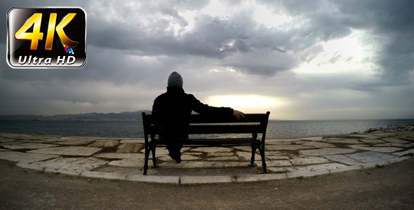 Man on a Seat Near the Sea 2 Man on a Seat Near the Sea 2