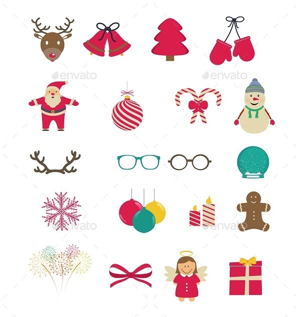 GraphicRiver Set of Christmas Icons 9718865 GraphicRiver Set of Christmas Icons 9718865