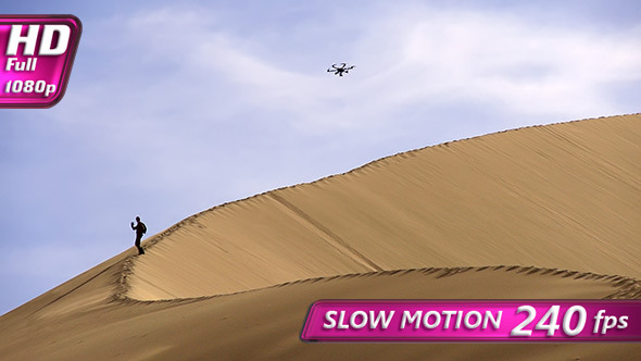 VideoHive Hexacopter Over the Dunes 9718895 VideoHive Hexacopter Over the Dunes 9718895