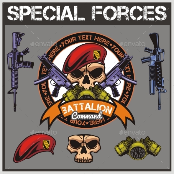 GraphicRiver Special Forces Patch Set 9719055 GraphicRiver Special Forces Patch Set 9719055