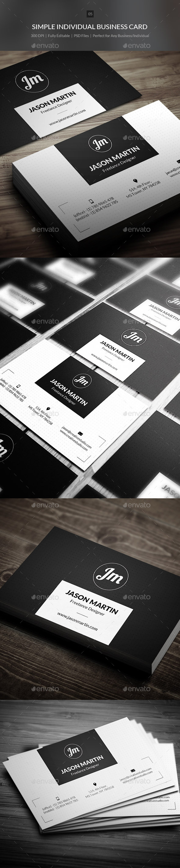 GraphicRiver Simple Individual Business Card 05 9719156 GraphicRiver Simple Individual Business Card 05 9719156