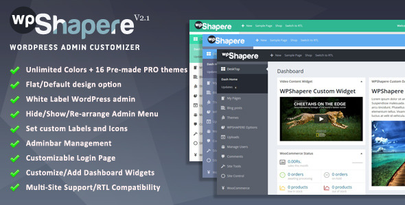 Wordpress Admin Theme WPShapere Wordpress Admin Theme WPShapere