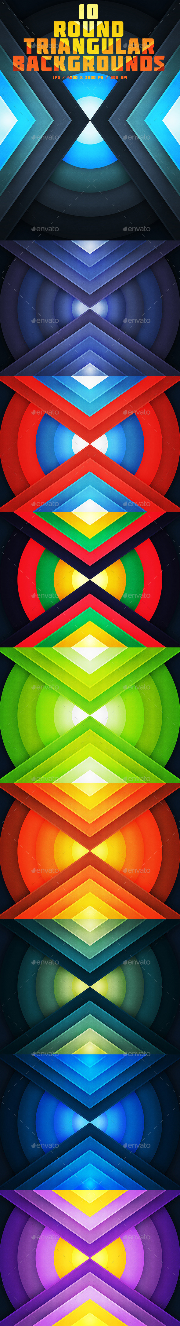 GraphicRiver 10 Round Triangular Backgrounds 9719924 GraphicRiver 10 Round Triangular Backgrounds 9719924