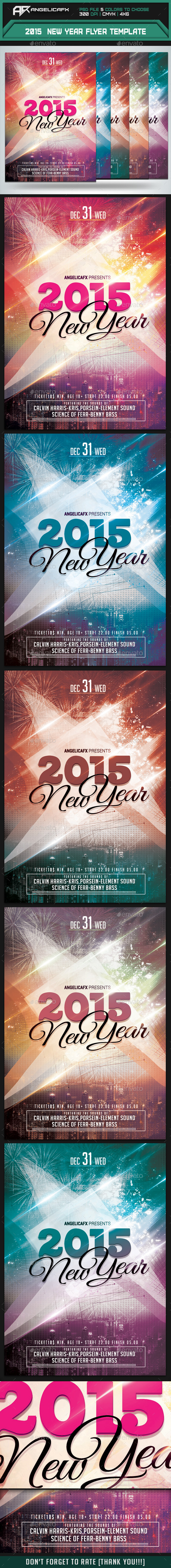GraphicRiver 2015 New Year Flyer Template 9719989 GraphicRiver 2015 New Year Flyer Template 9719989