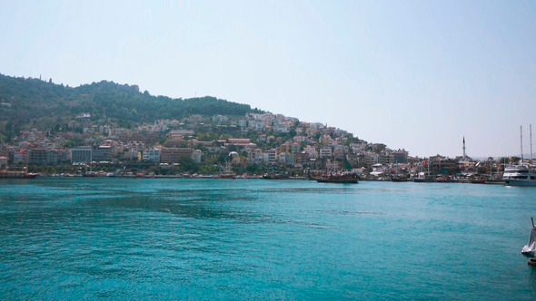 Ships In Bay Of Alanya Turkey Ships In Bay Of Alanya Turkey