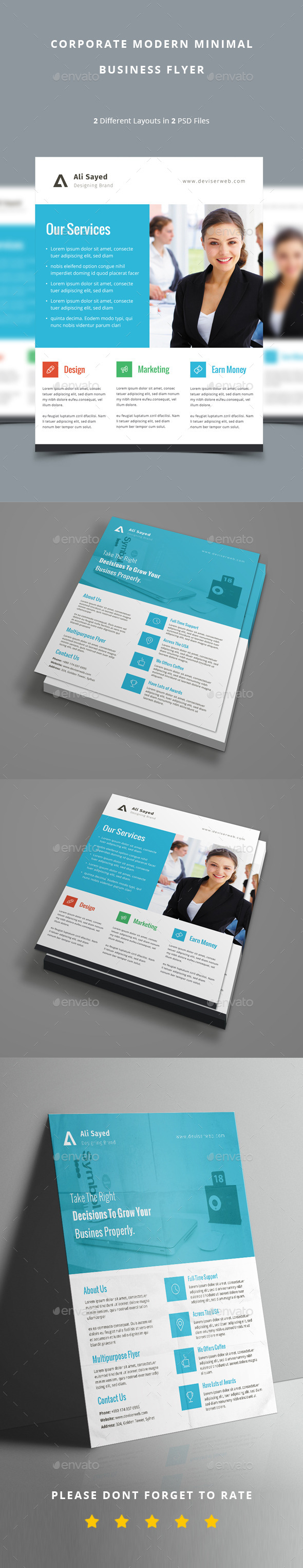GraphicRiver Corporate Modern Minimal Business Flyer 9721000 GraphicRiver Corporate Modern Minimal Business Flyer 9721000