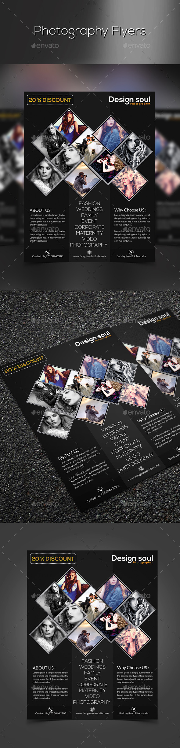GraphicRiver Photography Flyers 9721130 GraphicRiver Photography Flyers 9721130