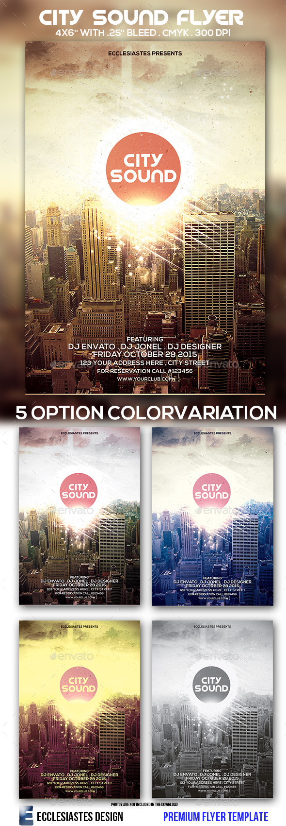 GraphicRiver City Sound Flyer 9722560 GraphicRiver City Sound Flyer 9722560