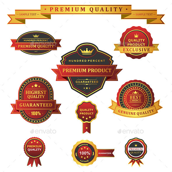 Label premium set (Decorative Symbols)