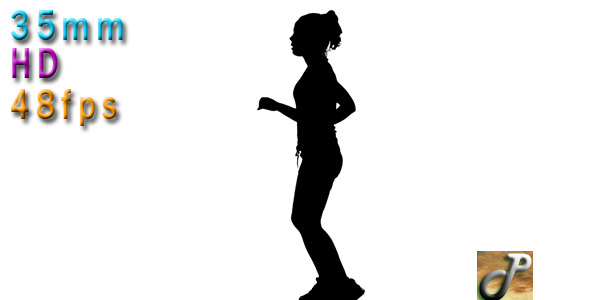 Silhouette Of Woman Running Silhouette Of Woman Running