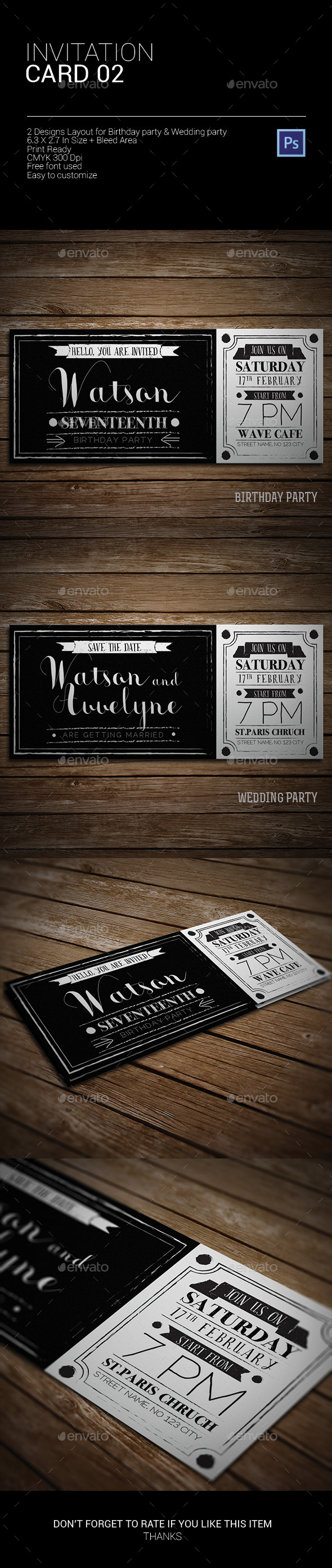 GraphicRiver Invitation Card 2 9722961 GraphicRiver Invitation Card 2 9722961