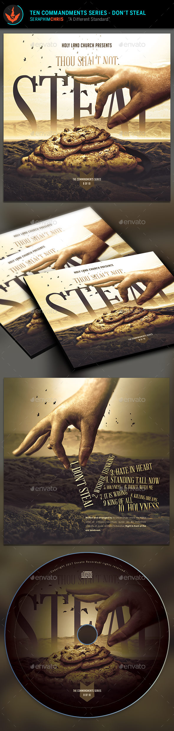 GraphicRiver Thou Shalt Not Steal CD Artwork Template 9723397 GraphicRiver Thou Shalt Not Steal CD Artwork Template 9723397