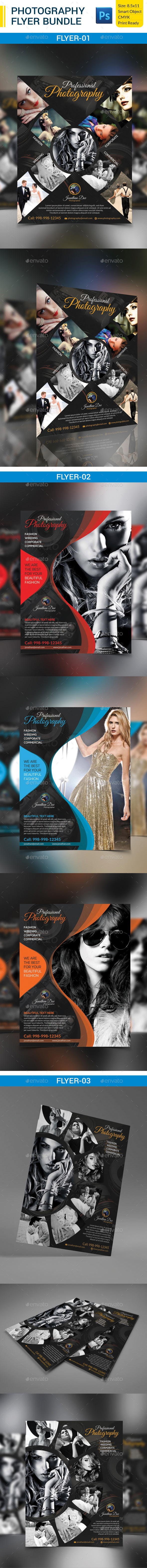 GraphicRiver Photography Flyer Bundle 9723557 GraphicRiver Photography Flyer Bundle 9723557