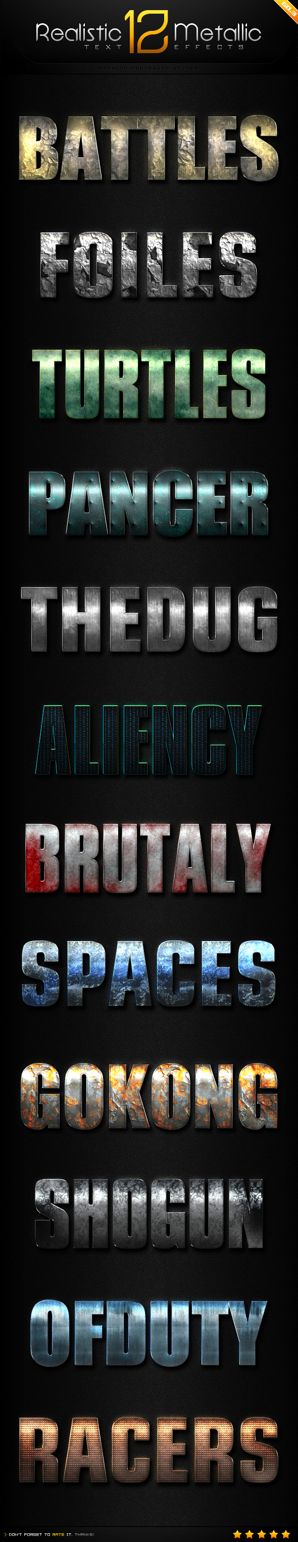 GraphicRiver 12 Realistic Metallic Text Effect Styles GO.4 9723587 GraphicRiver 12 Realistic Metallic Text Effect Styles GO.4 9723587