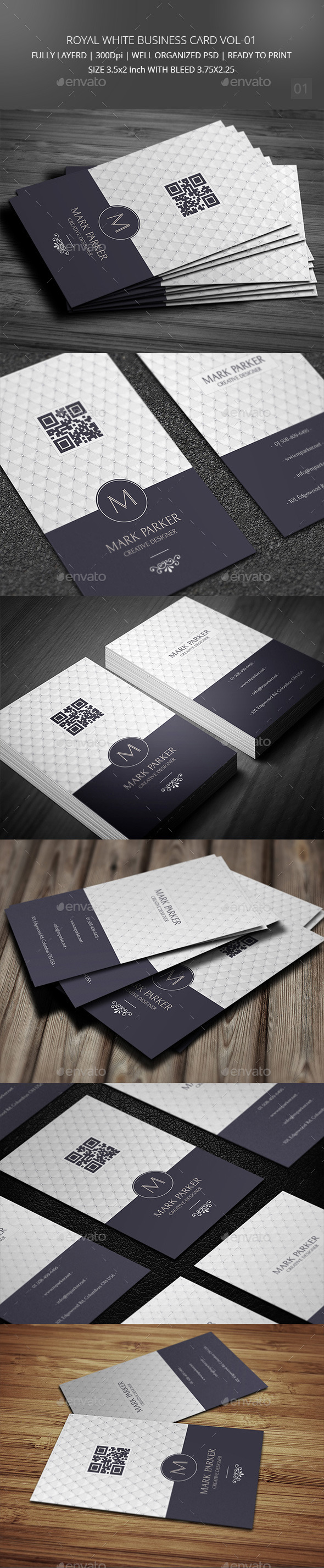 GraphicRiver Royal White Business Card Vol-2 9724525 GraphicRiver Royal White Business Card Vol-2 9724525