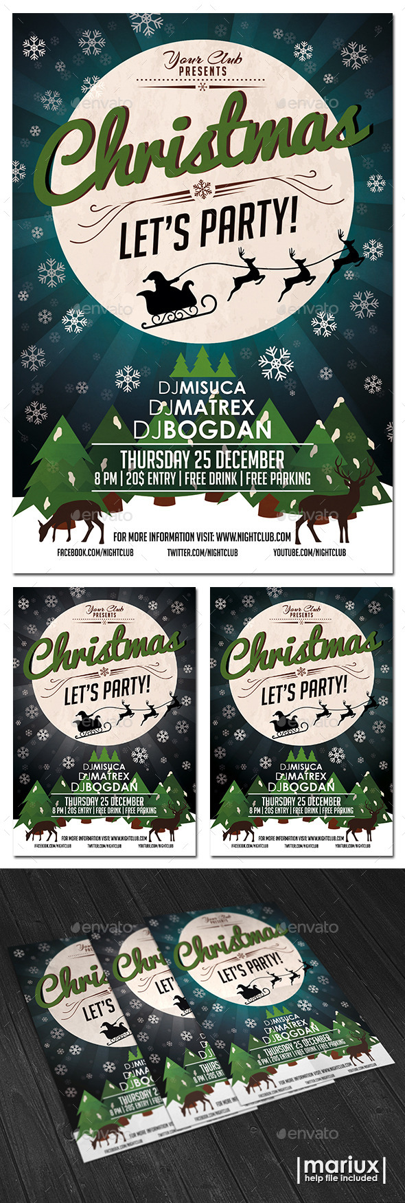 GraphicRiver Christmas Party Flyer 9725436 GraphicRiver Christmas Party Flyer 9725436