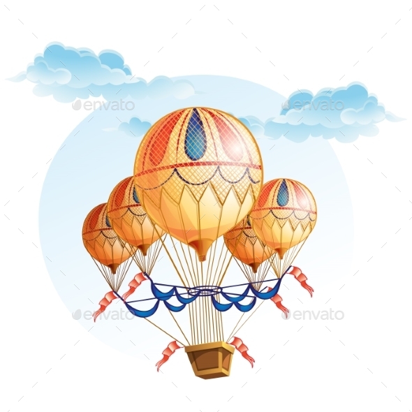 GraphicRiver Image of a Hot Air Balloon in the Sky 9725546 GraphicRiver Image of a Hot Air Balloon in the Sky 9725546