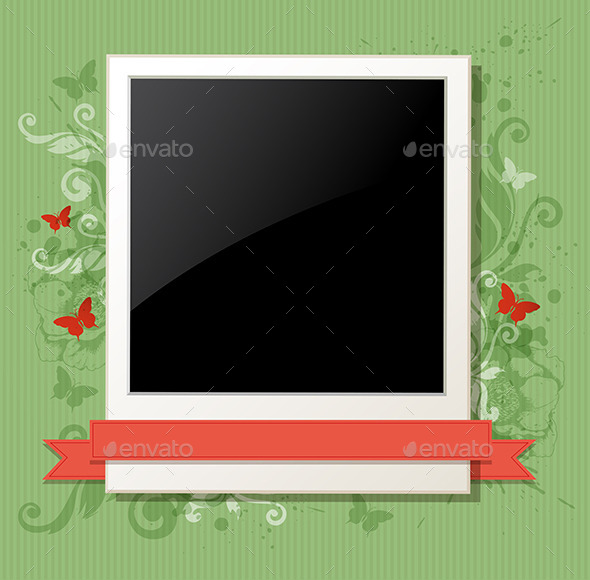 GraphicRiver Green Background with Photo 9725707 GraphicRiver Green Background with Photo 9725707