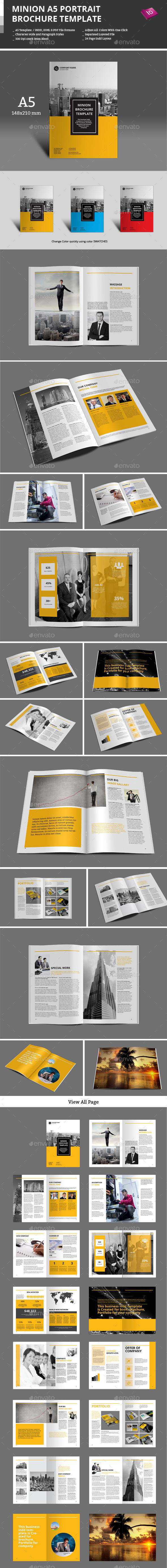 GraphicRiver Minion A5 Portrait Brochure Template 9725840 GraphicRiver Minion A5 Portrait Brochure Template 9725840