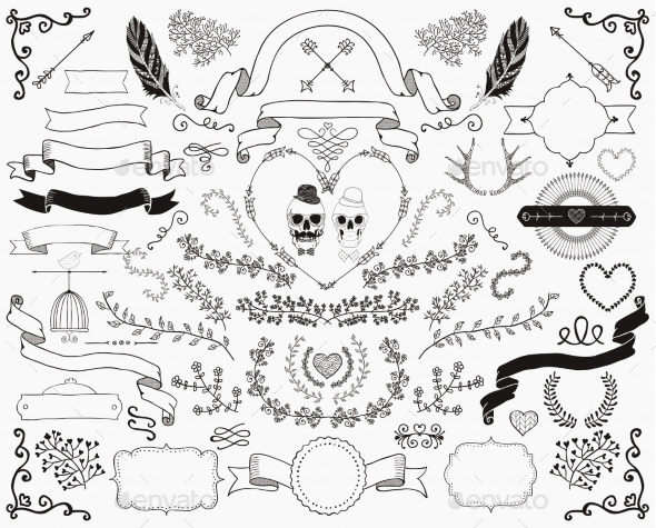 GraphicRiver Hand-Drawn Doodle Design Elements 9725867 GraphicRiver Hand-Drawn Doodle Design Elements 9725867