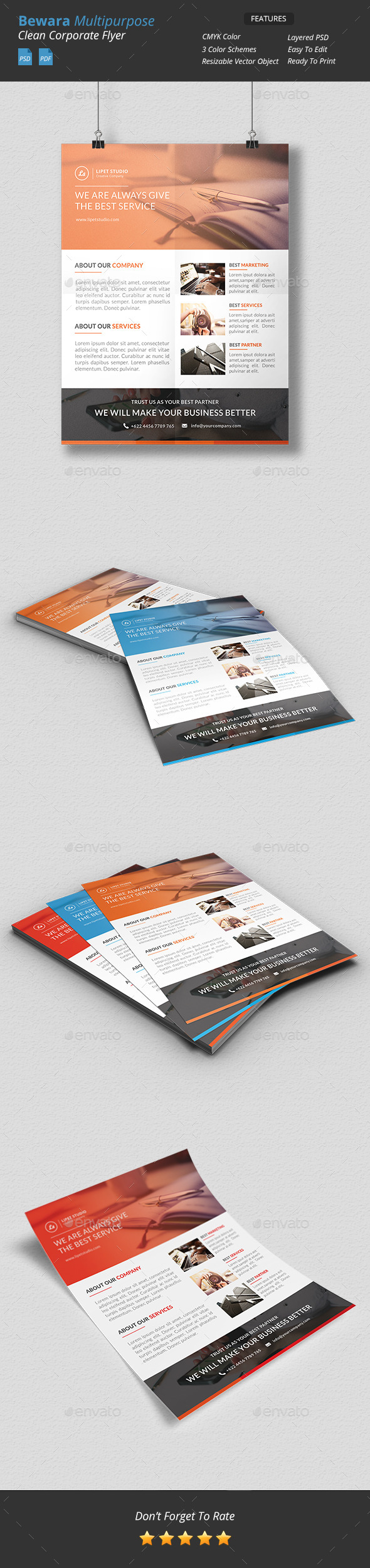 GraphicRiver Bewara Clean Multipurpose Corporate Flyer 9725872 GraphicRiver Bewara Clean Multipurpose Corporate Flyer 9725872