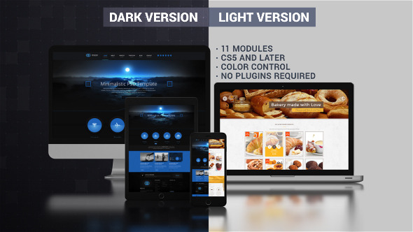 Website Presentation Dark & Light Website Presentation Dark & Light