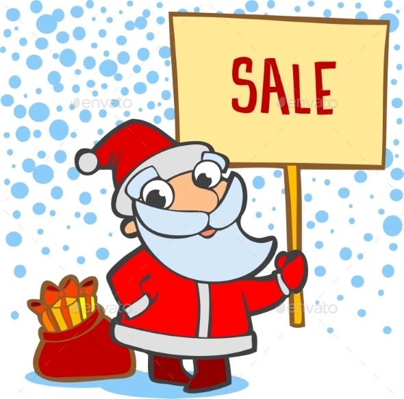 GraphicRiver Santa with Gifts and Banners 9726102 GraphicRiver Santa with Gifts and Banners 9726102