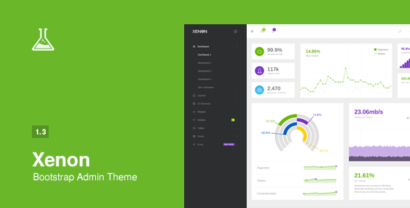 Xenon  Bootstrap Admin Theme with AngularJS Download