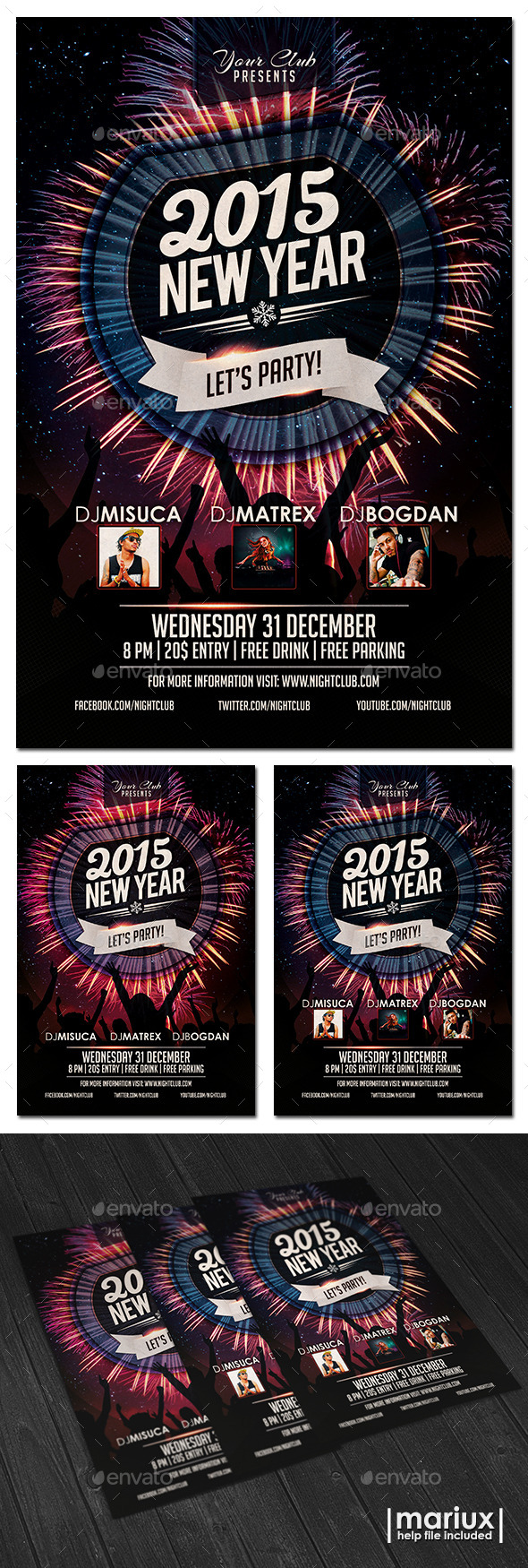GraphicRiver New Year Party Flyer 9727377 GraphicRiver New Year Party Flyer 9727377