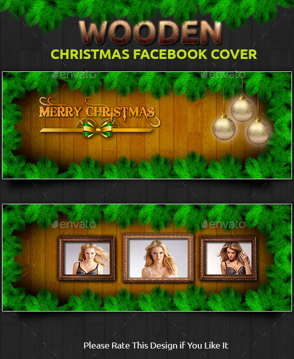 GraphicRiver Wooden Christmas Facebook Cover 9727959 GraphicRiver Wooden Christmas Facebook Cover 9727959