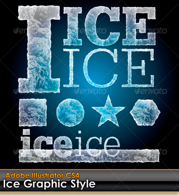 Ice Illustrator Graphic Style - Styles Illustrator