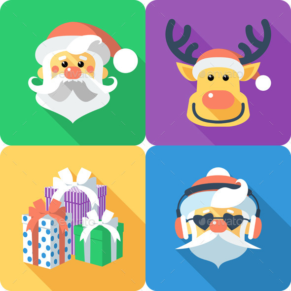 GraphicRiver Christmas Icons Set 9728480 GraphicRiver Christmas Icons Set 9728480