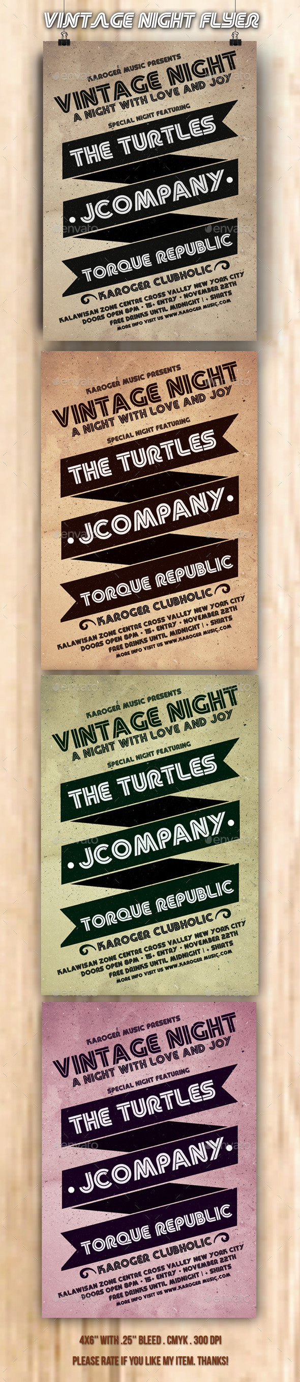 Vintage Night Flyer (Events)