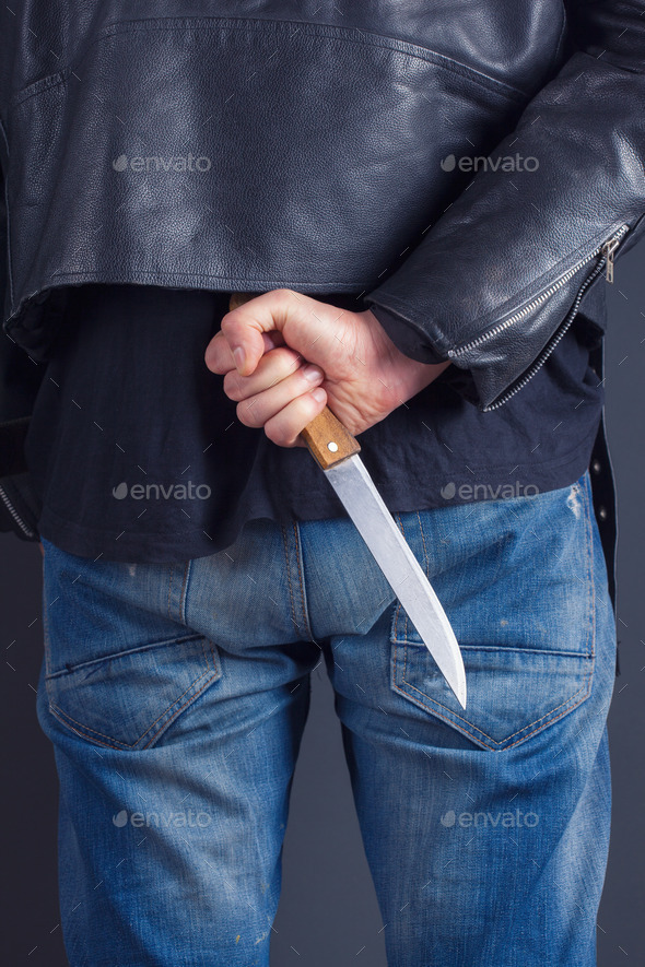 man hands with knife (Misc) Photo Download