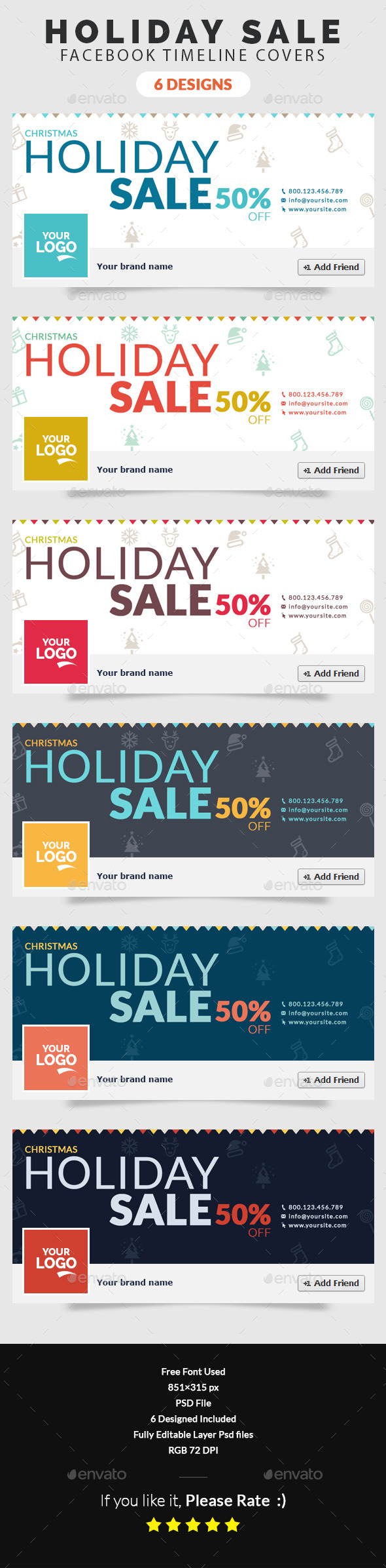 GraphicRiver Christmas Holiday Sale Facebook Timeline Cover 9731619 GraphicRiver Christmas Holiday Sale Facebook Timeline Cover 9731619