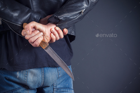 man hands with knife (Misc) Photo Download