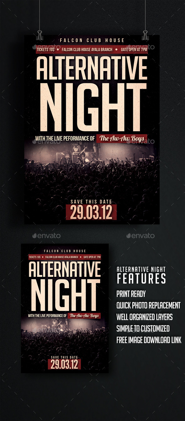 GraphicRiver Alternative Night Flyer 9731700 GraphicRiver Alternative Night Flyer 9731700