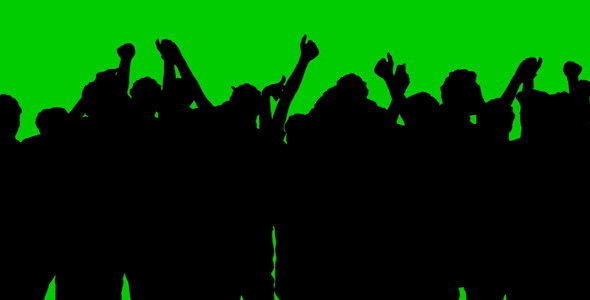 VideoHive A Group of People on a Green Background 9682924 VideoHive A Group of People on a Green Background 9682924