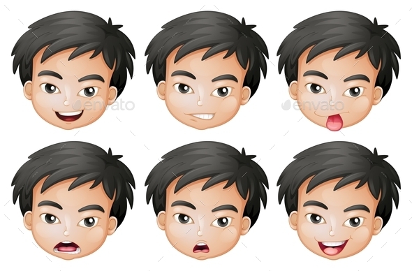 GraphicRiver Faces of a Boy 9732573 GraphicRiver Faces of a Boy 9732573