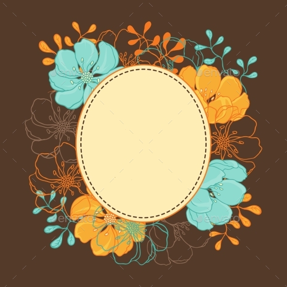 GraphicRiver Background with Hand Drawn Stylish Flowers 9734967 GraphicRiver Background with Hand Drawn Stylish Flowers 9734967