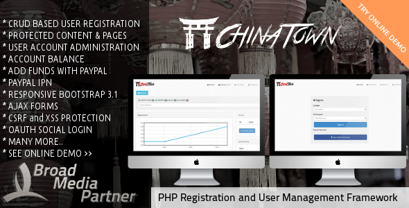 php user registration and management framework 