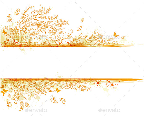 GraphicRiver Background with Orange Flowers 9735778 GraphicRiver Background with Orange Flowers 9735778
